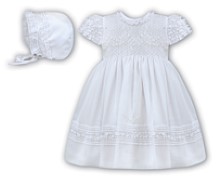Sarah Louise -c- Girls Christening or special occasion dress & bonnet BB198Y